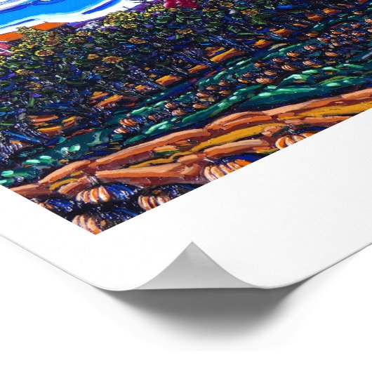 "Autumn on the Boerderij, Pumpkins and Sunflower" Poster (Hoek)