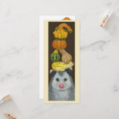 Autumn Opossum flat card Kaart (Voorkant / Achterkant in situ)