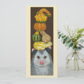 Autumn Opossum flat card Kaart (Staand voorkant)