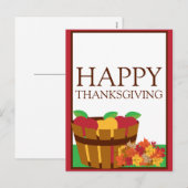 Autumn Orchard Thanksgiving Briefkaart (Voorkant / Achterkant)