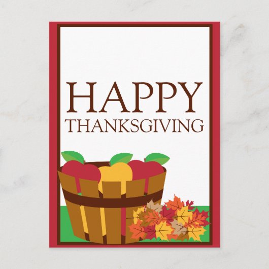 Autumn Orchard Thanksgiving Briefkaart (Voorkant)