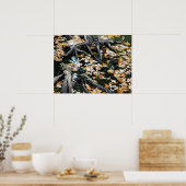 Autumn Otter Pond van Bladeren Poster (Keuken)