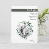 Autumn Oval Wreath Bedankt (Staand voorkant)