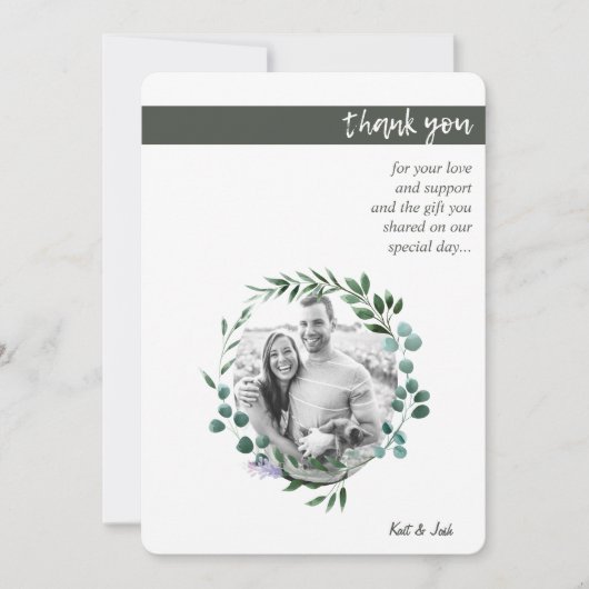 Autumn Oval Wreath Bedankt (Voorkant)