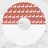 Autumn owl and pumpkin wine glass label (Voorkant)