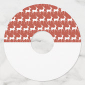 Autumn owl and pumpkin wine glass label (Achterkant)