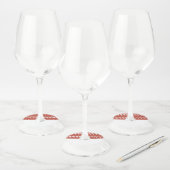 Autumn owl and pumpkin wine glass label (Set)