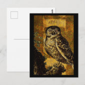Autumn Owl Briefkaart (Voorkant / Achterkant)