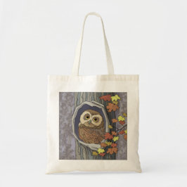 Autumn Owl en de Canvas tas van de Kleuren van de 