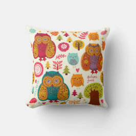 Autumn Owl Forrest Kussen