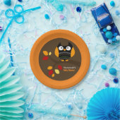 Autumn Owl Halloween Custom Paper Bord (Feest)