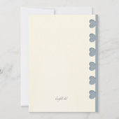 Autumn Owl Invitation Kaart (Achterkant)