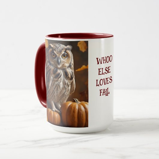 Autumn Owl Mok (Voorkant links)