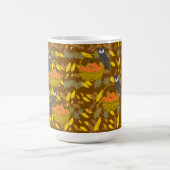 Autumn Owl Pumpkin Pattern Coffee Mug Gift Koffiemok (Center)