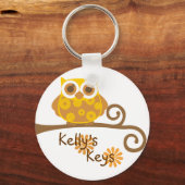 Autumn Owl Sleutelhanger (Voorkant)