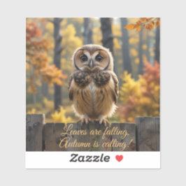 Autumn Owl Sticker