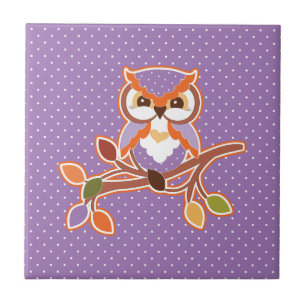 Autumn Owl Tegeltje