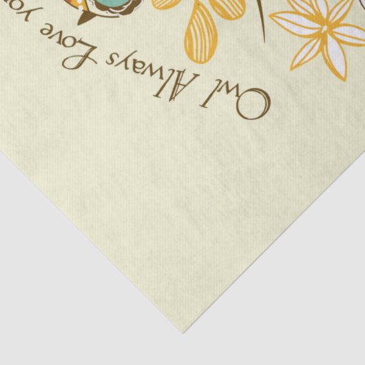 Autumn Owl Tissuepapier (Detail)