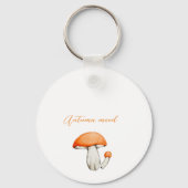 Autumn paddenstoel, slak- en gele takken sleutelhanger (Achterkant)