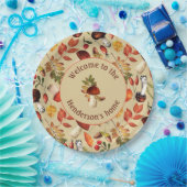 Autumn paddenstoelen, gepersonaliseerd papier bord (Feest)