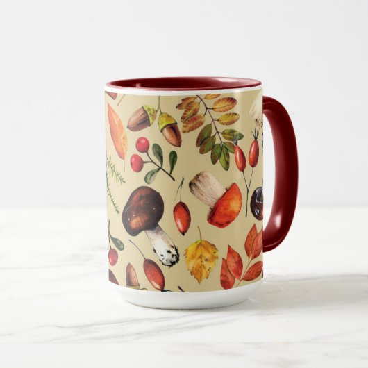 Autumn paddenstoelen mok (Voorkant rechts)