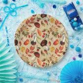 Autumn paddenstoelen papieren bordje (Feest)