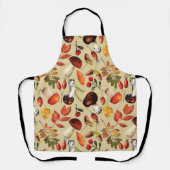 Autumn paddenstoelen schort (Voorkant)