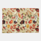 Autumn paddenstoelen theedoek (Horizontaal)