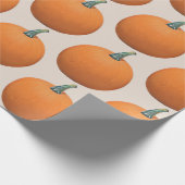 Autumn Painted Pumpkin Cadeaupapier (Hoek)