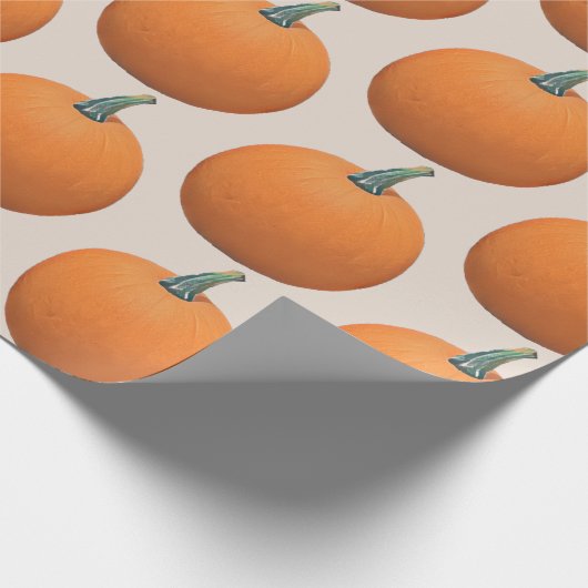 Autumn Painted Pumpkin Cadeaupapier (Hoek)