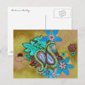 Autumn Paisley Briefkaart (Voorkant / Achterkant)