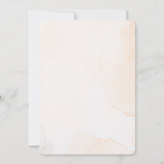 Autumn Pampas Grass Bridal Shower Kaart (Achterkant)