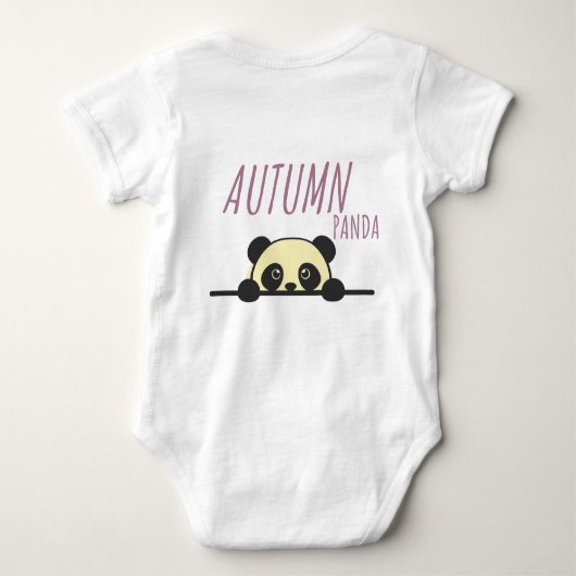 Autumn Panda Romper (Achterkant)