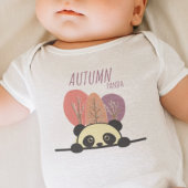 Autumn Panda Romper
