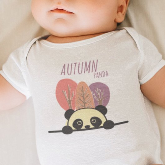 Autumn Panda Romper