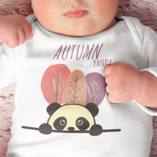 Autumn Panda Romper