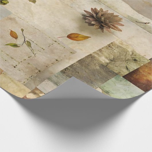 Autumn Paper Collage 03 Cadeaupapier (Hoek)