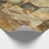Autumn Paper Collage Cadeaupapier (Hoek)