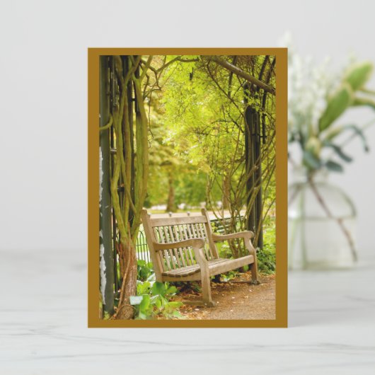 Autumn Park Bench (Staand voorkant)