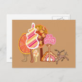 Autumn park briefkaart (Voorkant / Achterkant)