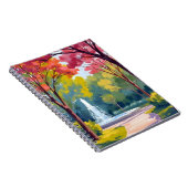 Autumn Park Fall Foliage Watercolor Notitieboek (Rechterzijde)