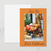 ***AUTUMN PARTIJ** INVITATIE KAART (Voorkant / Achterkant)