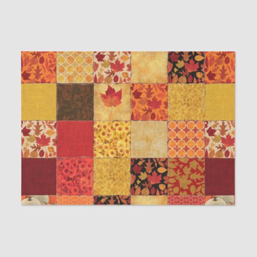 Autumn Patchwork Tissuepapier (Voorkant)