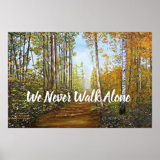 "AUTUMN PATH" POSTER (Voorkant)