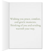 Autumn Path Thinking of You Sympathy Card (Binnen (Rechts))