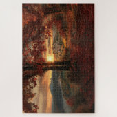 Autumn Path to a Village in Piedmont–Jigsaw Puzzle Legpuzzel (Verticaal)