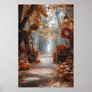 Autumn Pathway-Poster Poster