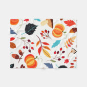 Autumn Pattern Baby Fleece Blanket Gift Deken (Voorkant (Horizontaal))