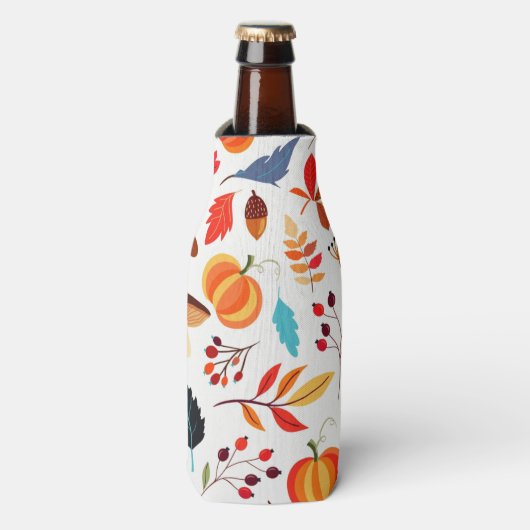 Autumn Pattern Bottle Cooler (Fles Voorkant)