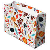 Autumn Pattern Gift Bag Groot Cadeauzakje (Achterkant Gekanteld)